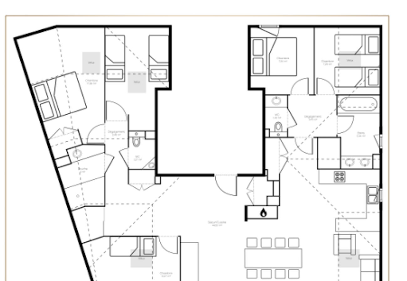 Apartment in La Clusaz - LCZ - Charmant T6 coeur village piscine spa, 4*