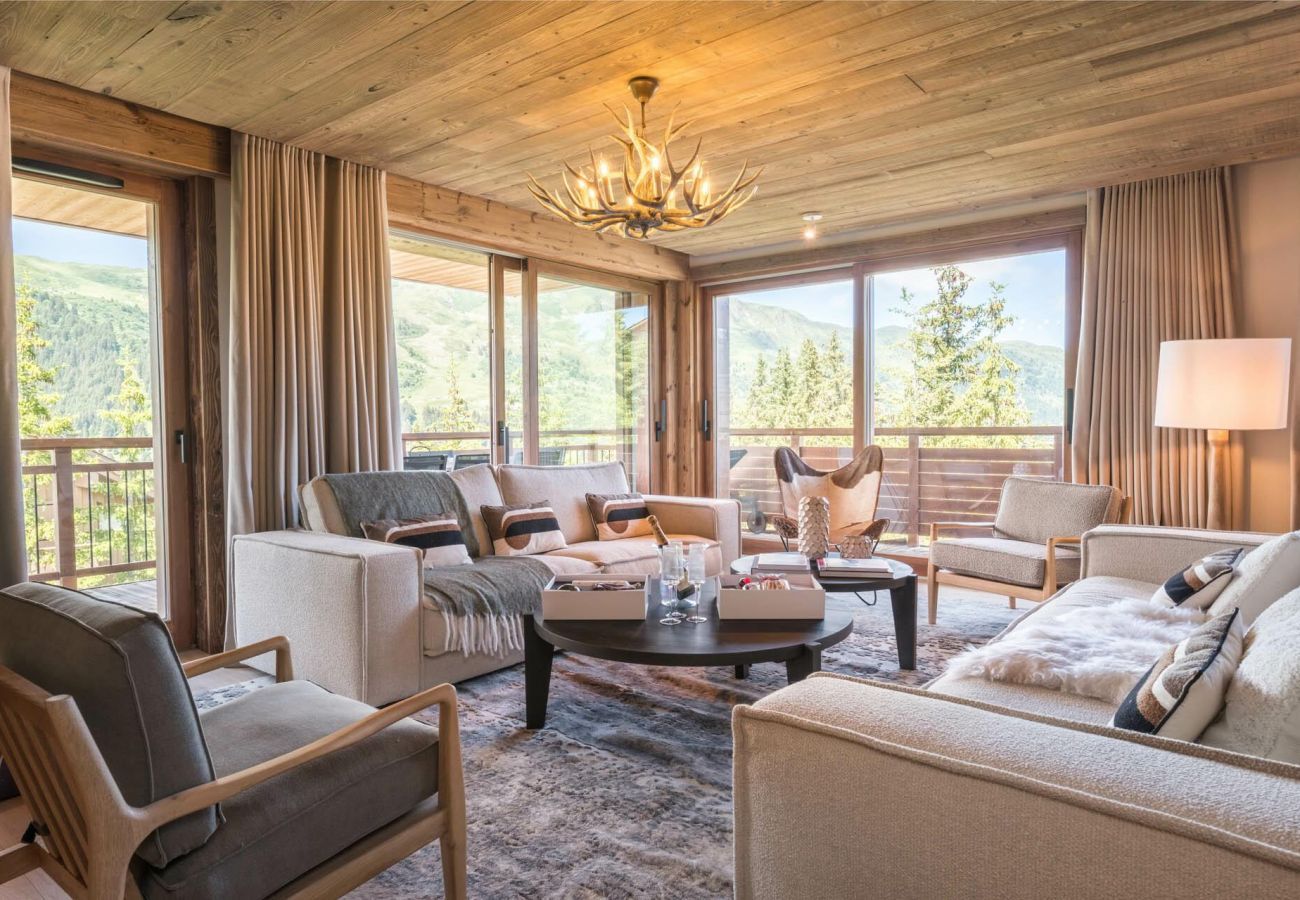 Meribel residence at the foot of the slopes, where to stay in Meribel, cocooning airbnb in the French Alps, ski in out