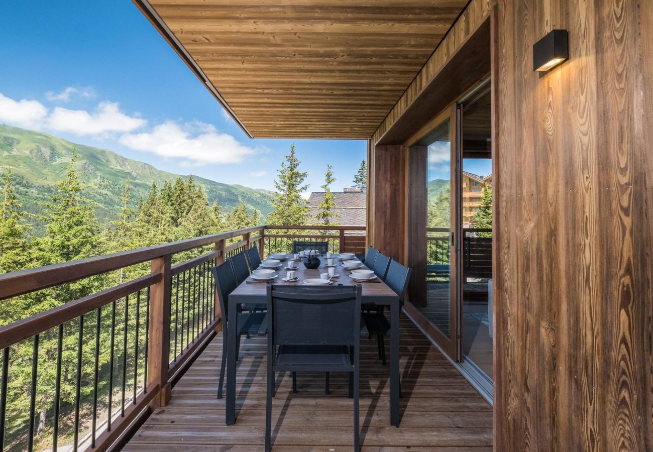 Meribel residence at the foot of the slopes, where to stay in Meribel, cocooning airbnb in the French Alps, ski in out