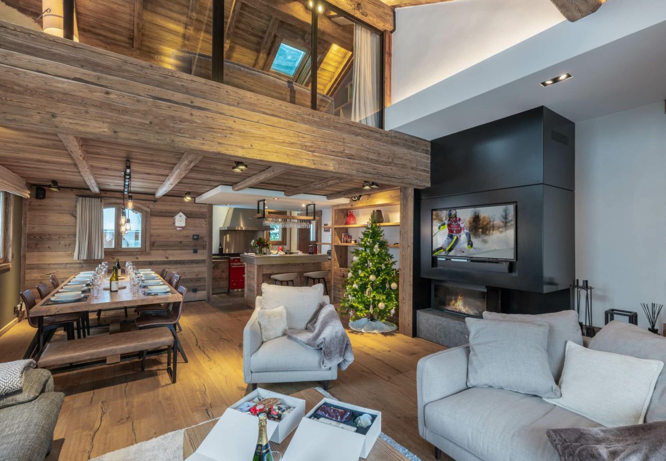 Large chalet for rent Meribel, mountain airbnb 15 people, ski vacations close to the slopes, luxury french alps