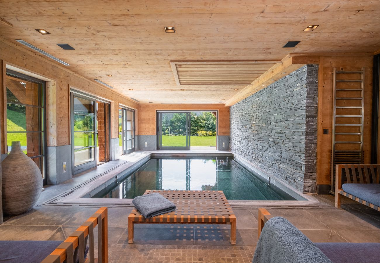 Chalet in Megève - Winter Megeve __ Refuge des Étoiles, Piscine