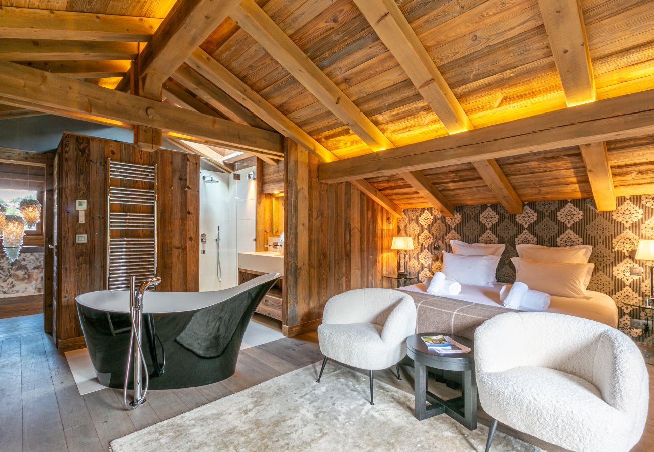 Chalet in Megève - Winter Megeve__ Chalet Majestic, Spa Privé