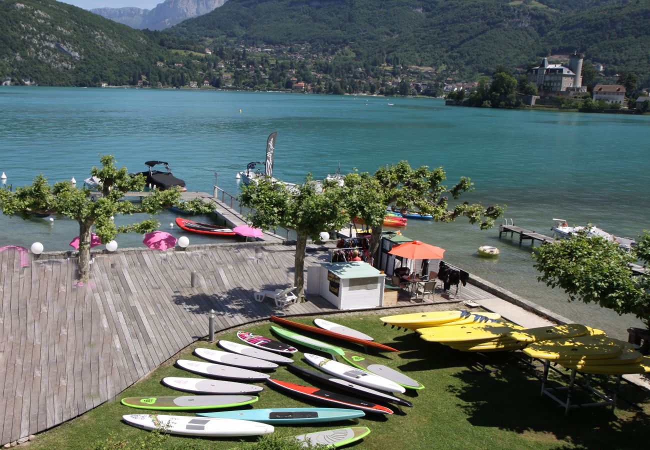 résidence, baie des voiles, annecy, plage, lac, bateau, location saisonnière, vacances