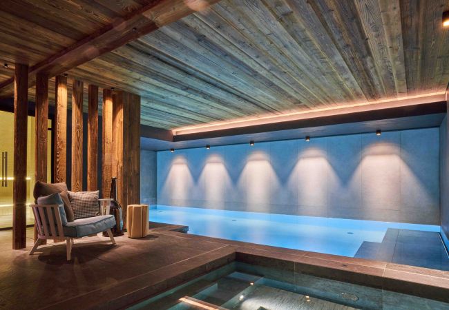 Chalet à Combloux - COMBLOUX - Chalet de prestige vue Mont-Blanc