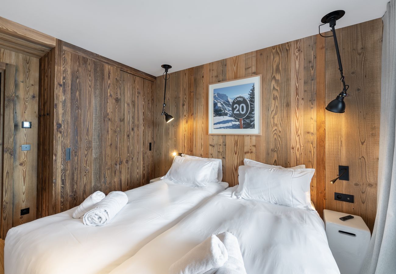 Chambre de Luxe dans notre Résidence à Méribel - Élégance et Confort avec Vue sur les Montagnes