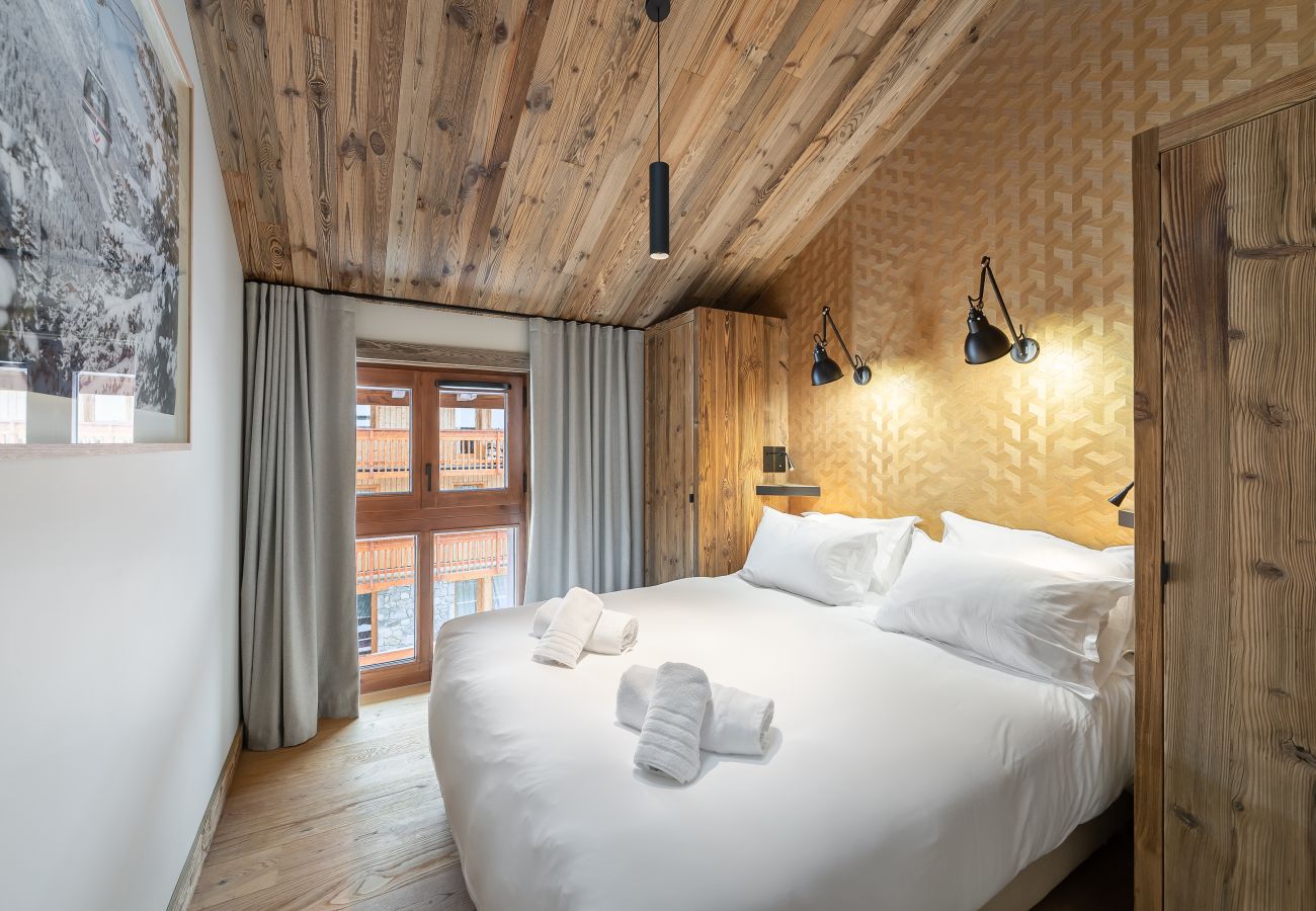 Chambre de Luxe dans notre Résidence à Méribel - Élégance et Confort avec Vue sur les Montagnes