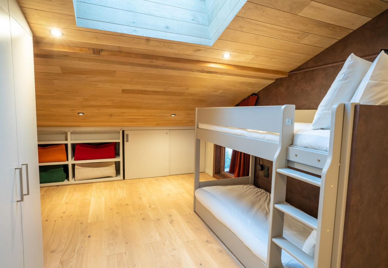Chambre enfants -lit superposé - montagne 